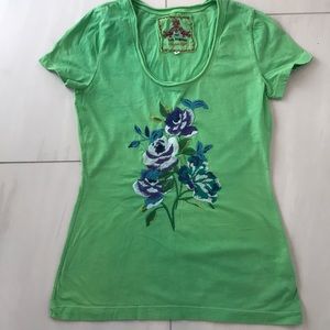 Johnny Was Embroidered, short sleeve tee